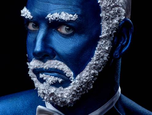 Blue man